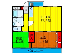 エル・セレーノ古川橋の物件間取画像